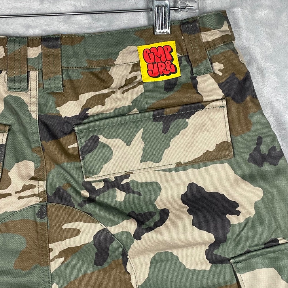 Empyre Mens Camouflage Cargo Shorts Size 30 Woodland Camo Skate Streetwear